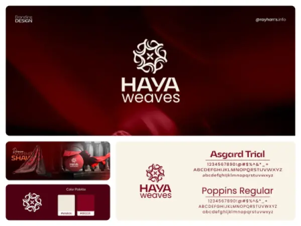 Haya Weaves: Luxury Shawl Brand Identity